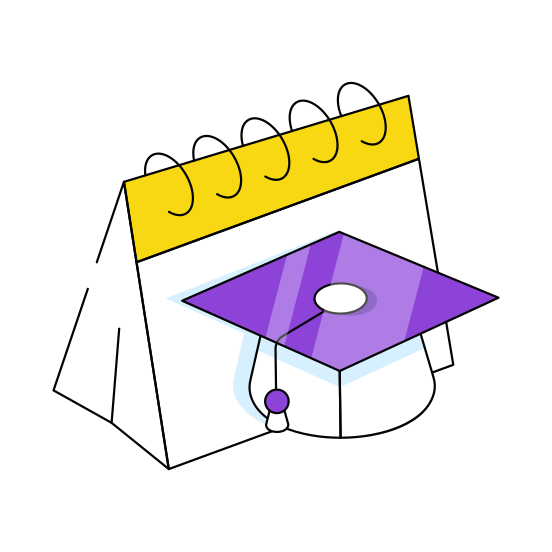 Study Reminder, Schedule, Planner, Calendar, Almanac illustration