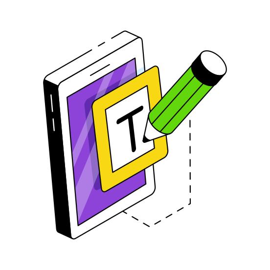 Text Writing, Blog Writing, Article Writing, Copywriting, Mobile Writing illustration