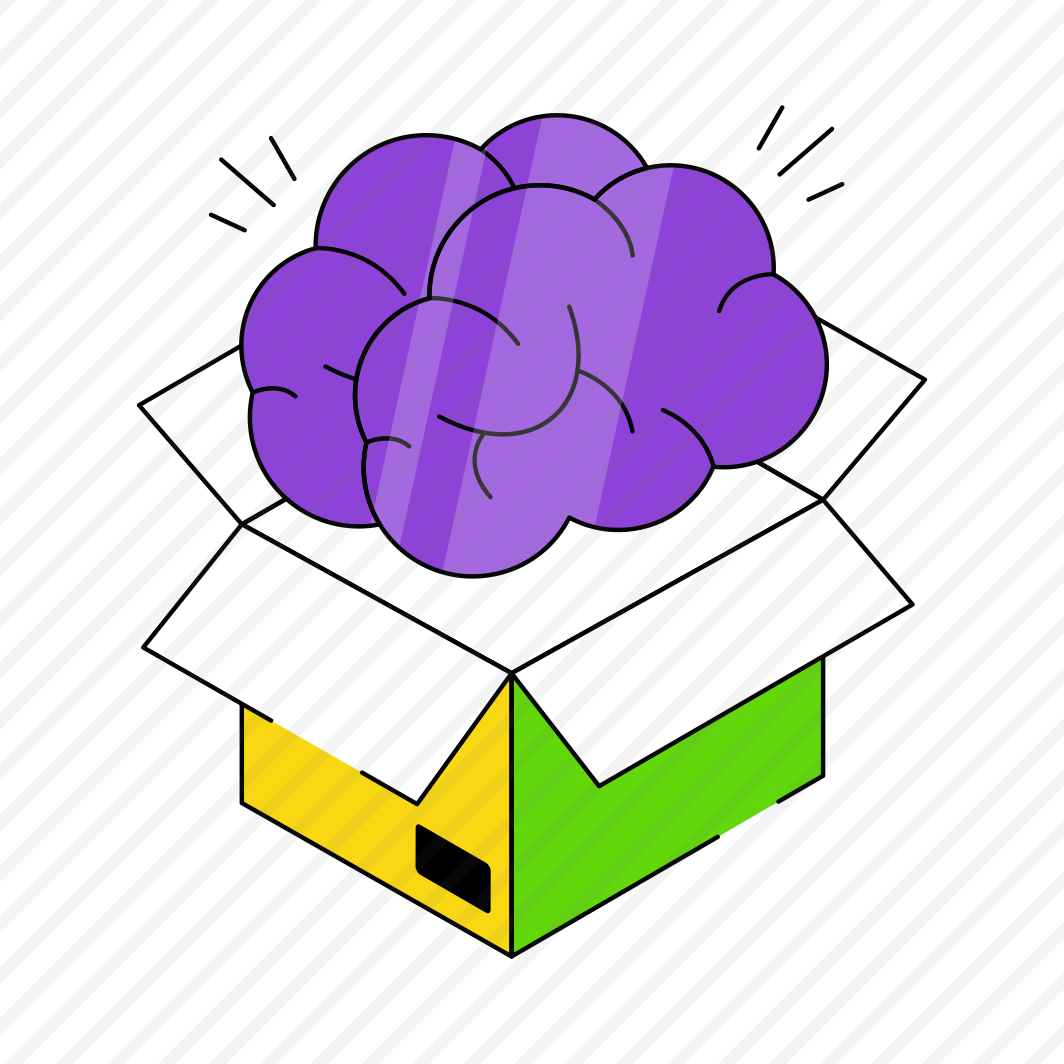 Think Outside The Box, Brain, Creative Thinking, Cardboard, Mind,  preview