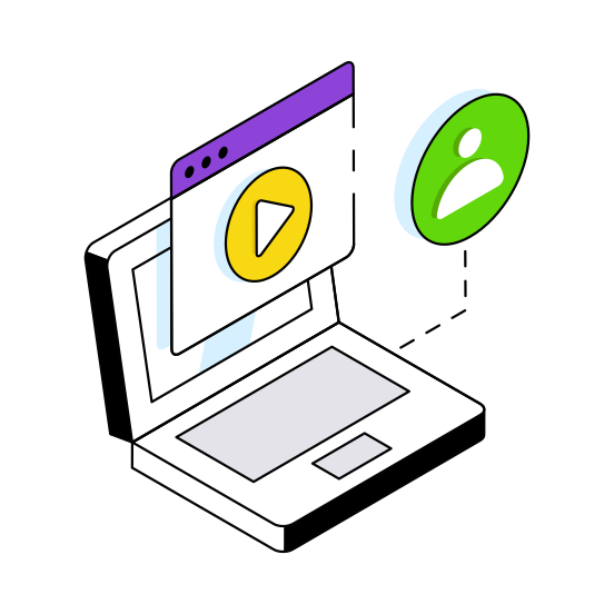 Video Tutorial, Online Video, Video Streaming, Video Learning, Multimedia  illustration