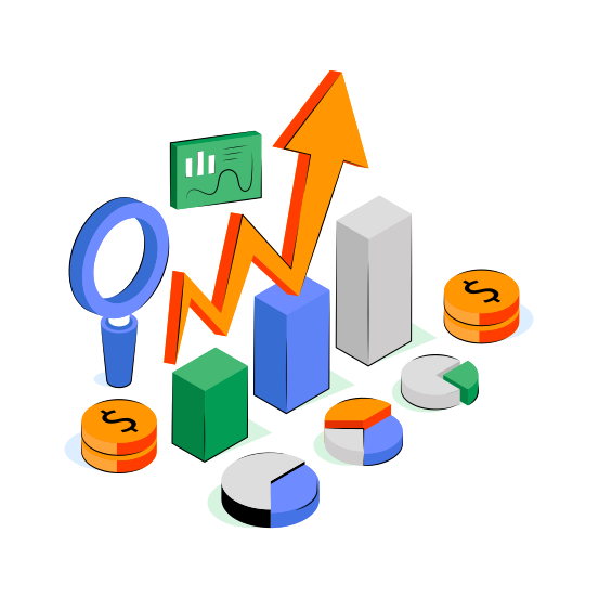 Business Analytics, Infographic, Statistics, Business Data, Business Chart illustration