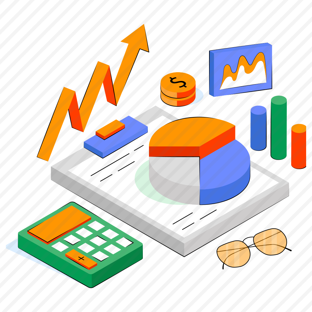 Business Calculation, Data Analytics, Infographic, Statistics, Business Data,  preview