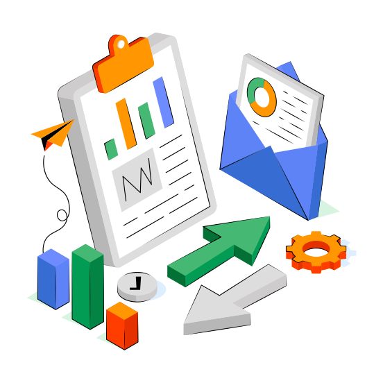 Business Mail Transfer, Email, Correspondence, Letter, Envelope,  illustration