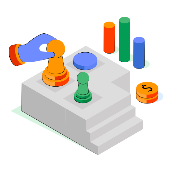 Business Plan, Business Strategy, Strategic Plan, Data Strategy, Business Trick  illustration