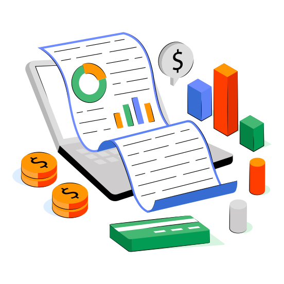 Business Report, Data Analytics, Infographic, Statistics, Business Data, illustration