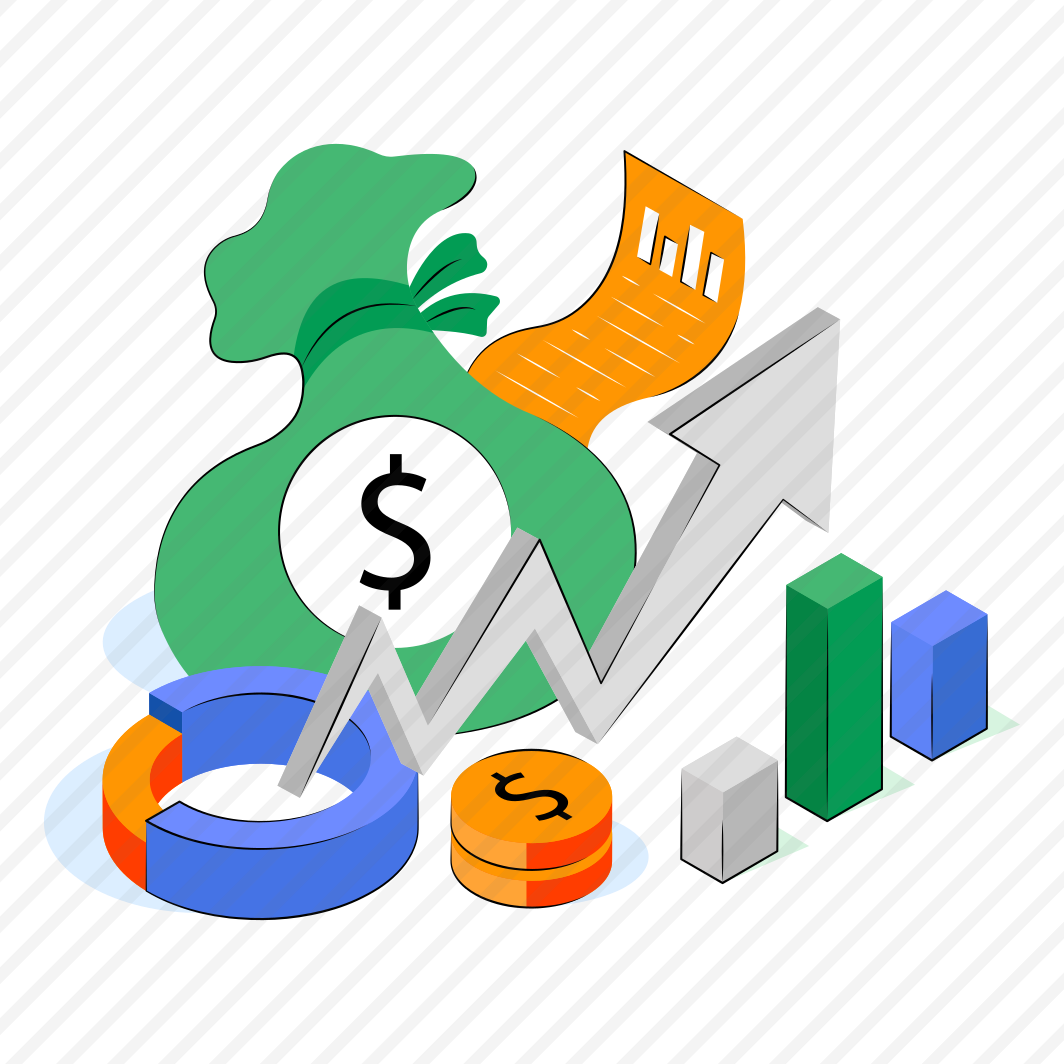 Financial Analytics, Infographic, Statistics, Financial Chart, Graph,  preview