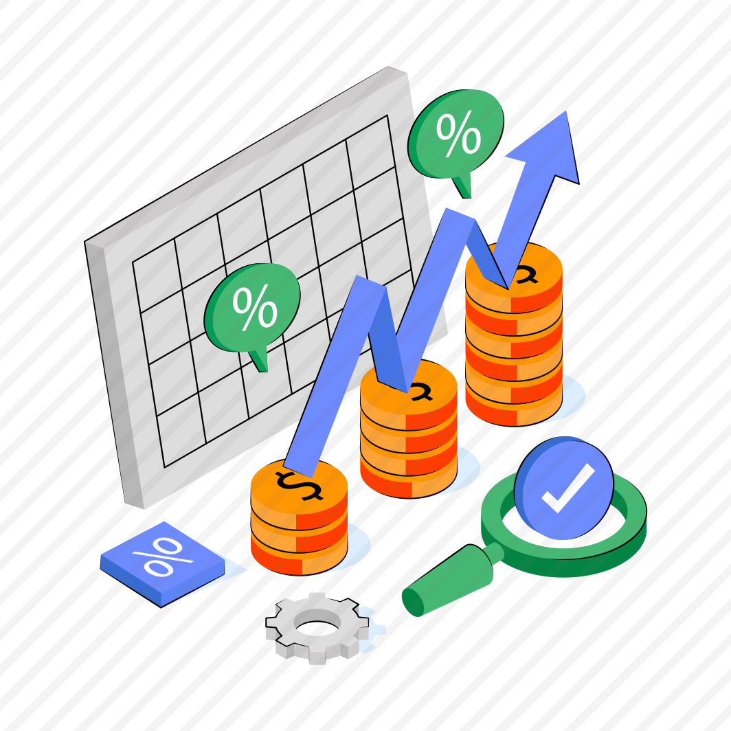Financial Analytics, Infographic, Statistics, Profit Growth Chart, Graph,  preview