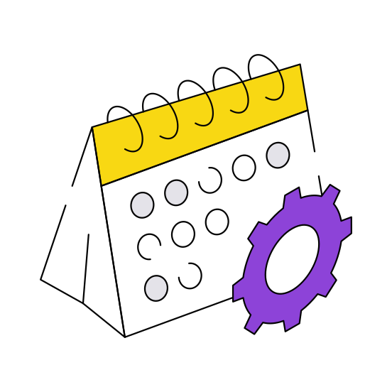 Calendar, Daybook, Datebook, Almanac, Schedule Management  illustration