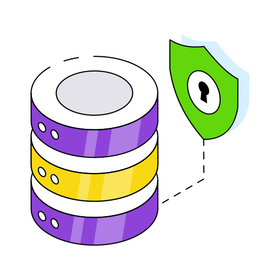Database Security, Dataserver Protection, Database, Db, Sql  illustration