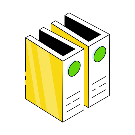 Document, Binders, Folders, Archive, Files illustration