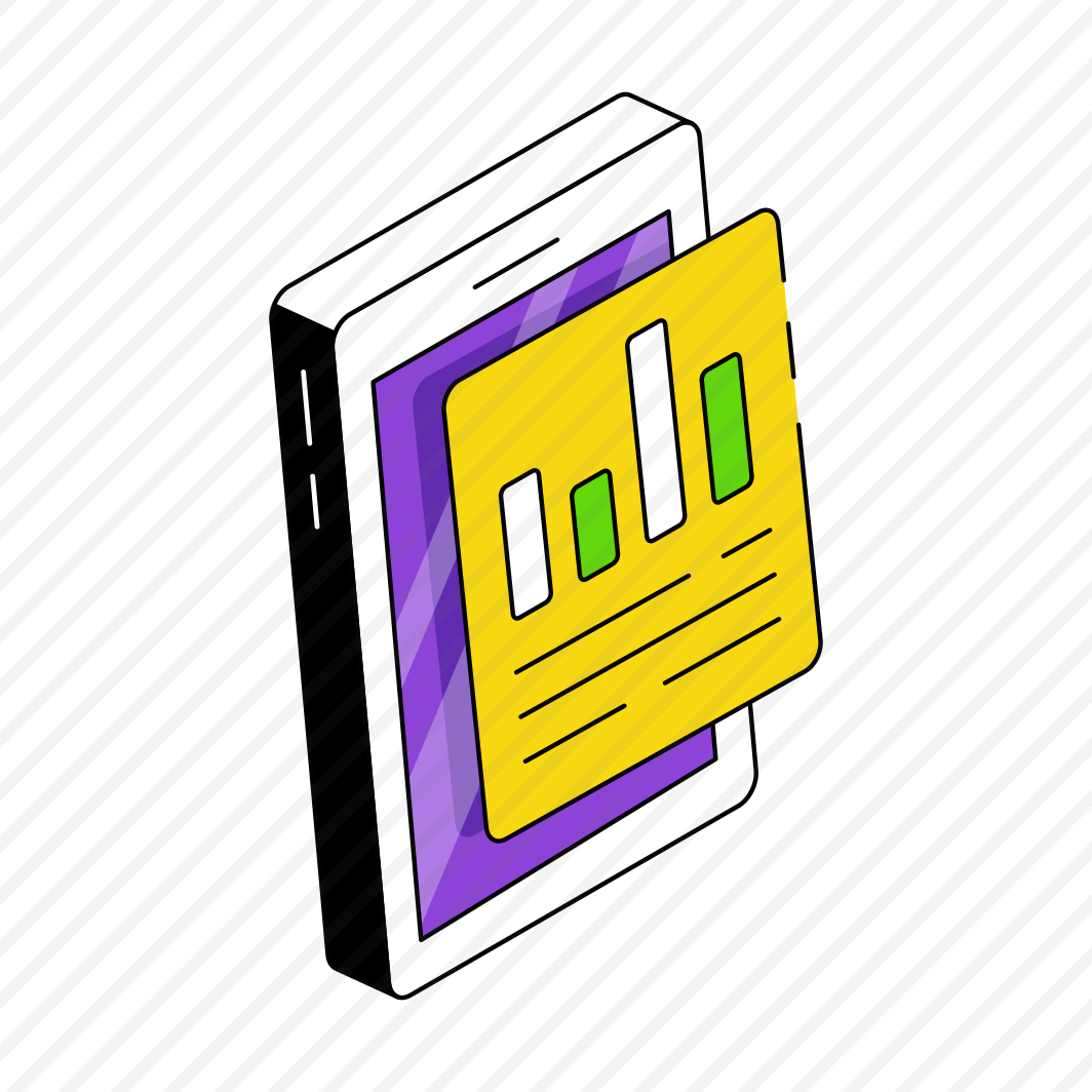 Mobile Data Analytics, Online Infographic, Online Statistics, Business Data, Business Report  preview