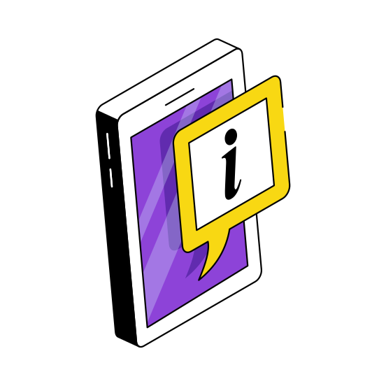 Online Chat, Online Message, Info Chat, Help Chat, Information Chat  illustration