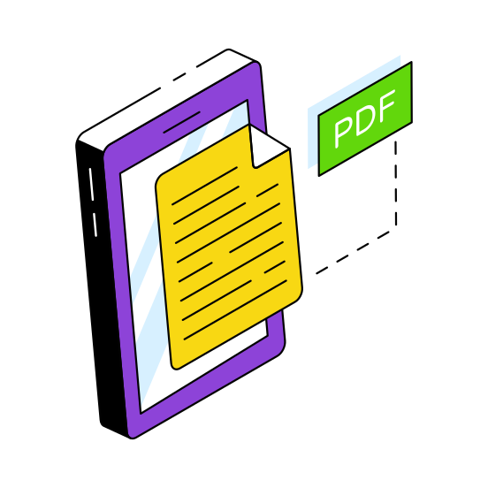 Pdf File, File Format, Filetype, File Extension, Document  illustration