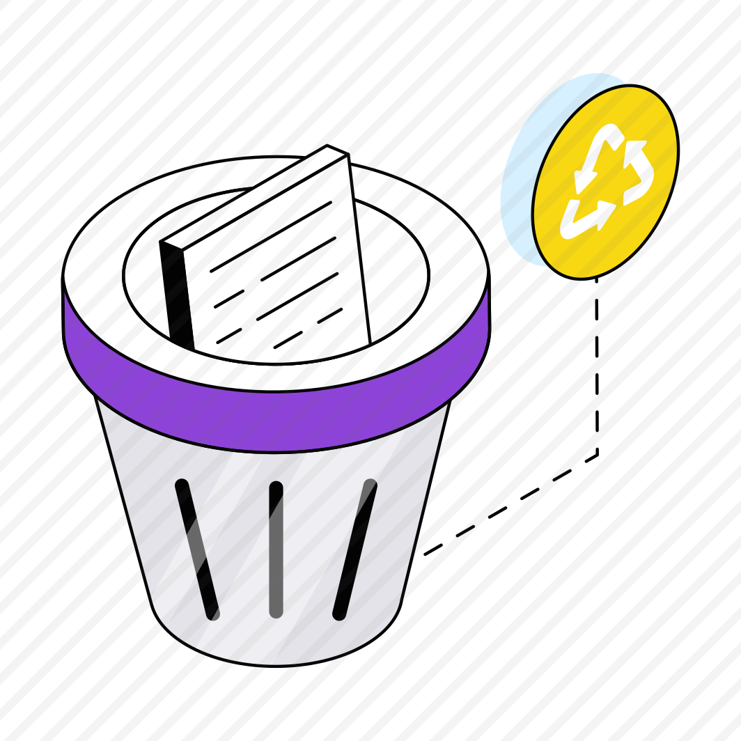 Recycle Bin, Wastebin, Dustbin, Garbage Can, Trash Bin preview