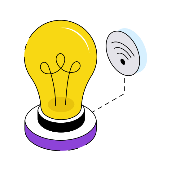 Smart Idea, Innovation, Bright Idea, Big Idea, New Idea illustration