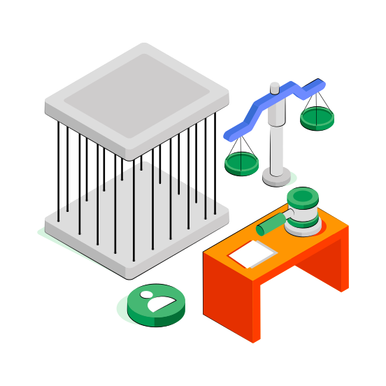 Jail Law, Jailhouse, Lockup, Detention Center, Prison House  illustration