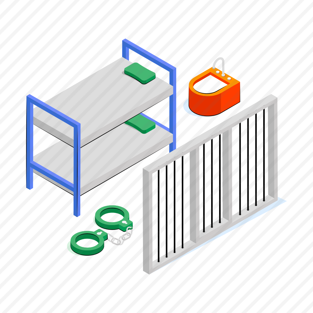 Jail Room, Jailhouse, Lockup, Detention Center, Prison House  preview