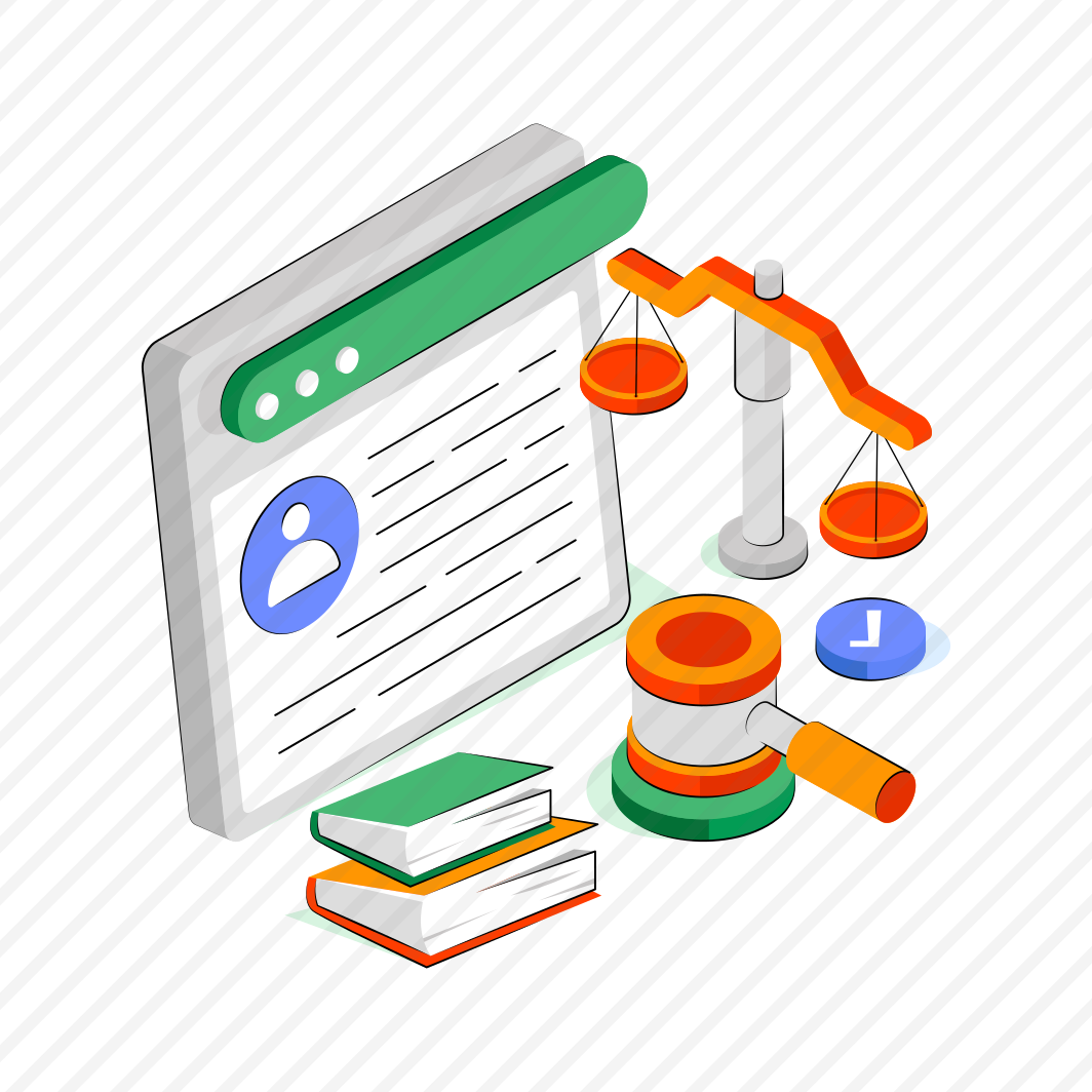 Online Justice, Equity, Fairness, Online Law, Justice Scale  preview