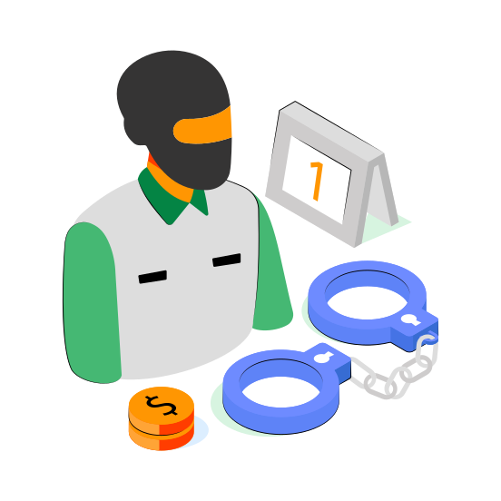 Thief, Robber, Criminal, Pickpocket, Burglar  illustration