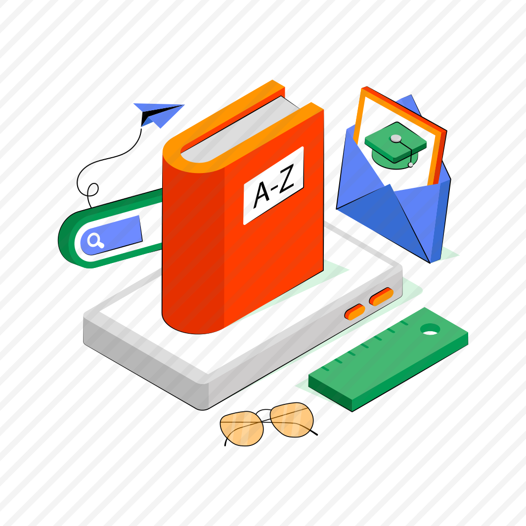 Online Dictionary, Vocabulary, Wordbook, Lex Illustration, Encyclopedia,  preview