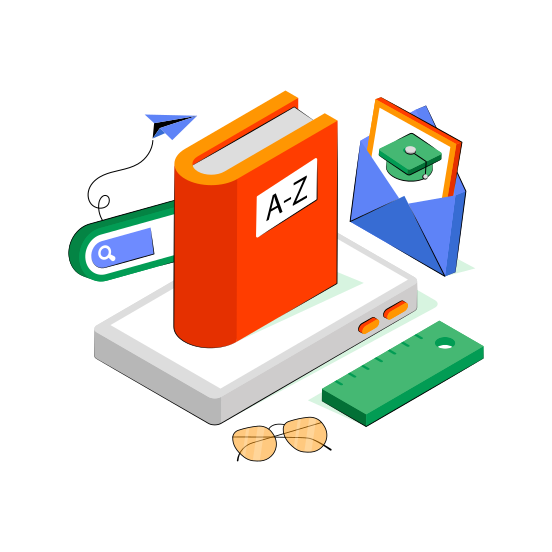 Online Dictionary, Vocabulary, Wordbook, Lex Illustration, Encyclopedia,  illustration