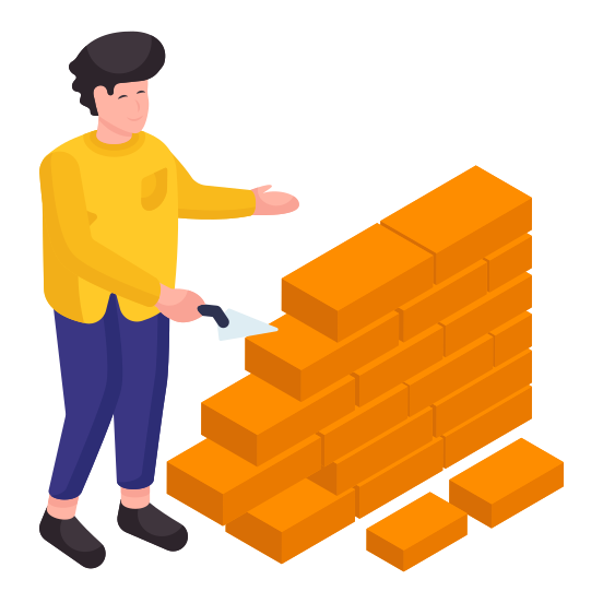 Brickwall, Wall Construction, Stone Wall, Bricklayer, Masonry illustration