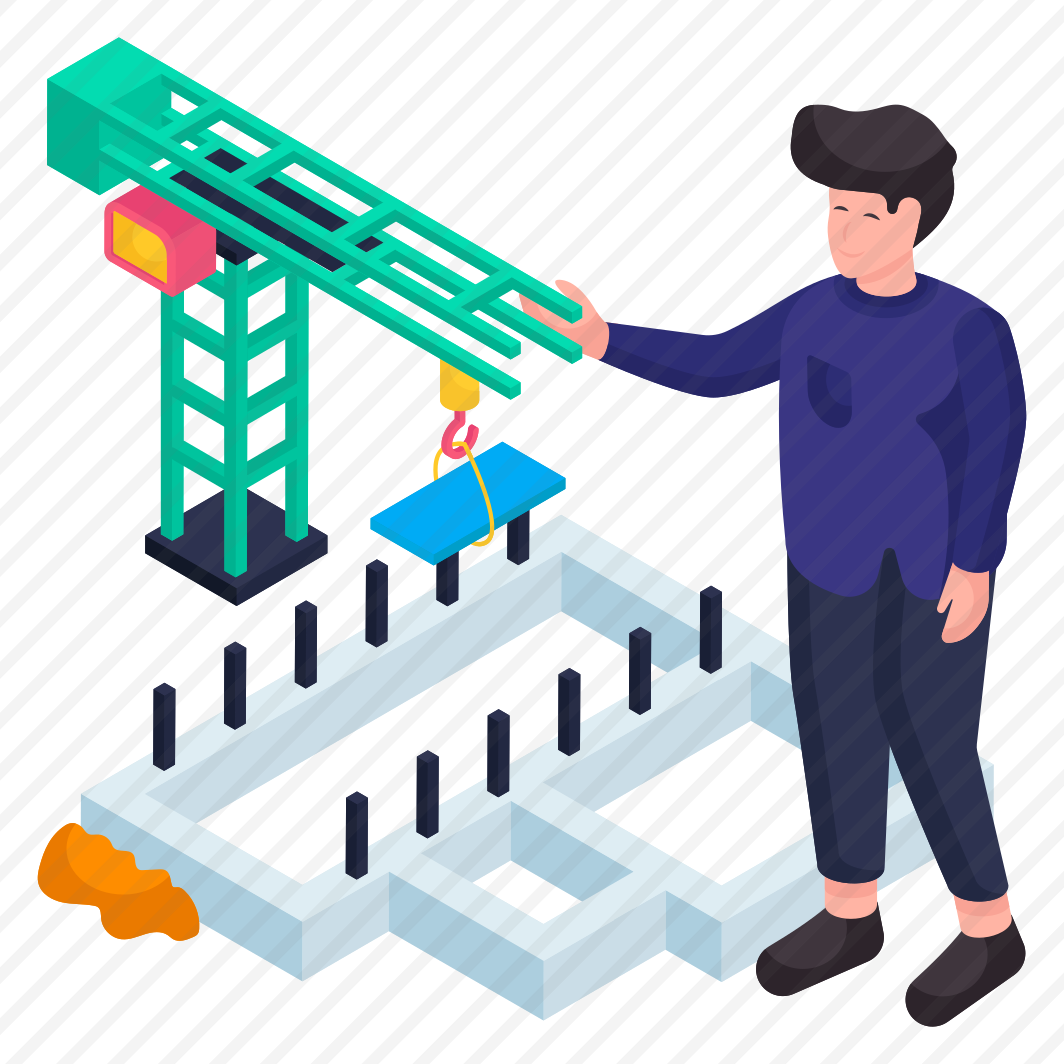Building Construction, Building Model, Construction Foundation, Construction Site, Scaffolding preview