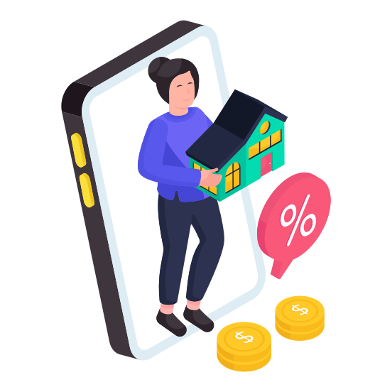 Home Discount Chat, House Discount, Property Discount, Estate Discount, Building Discount, illustration