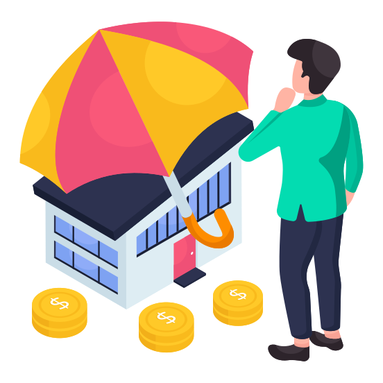 Home Insurance, Home Assurance, Home Security, Home Protection, House Insurance, illustration