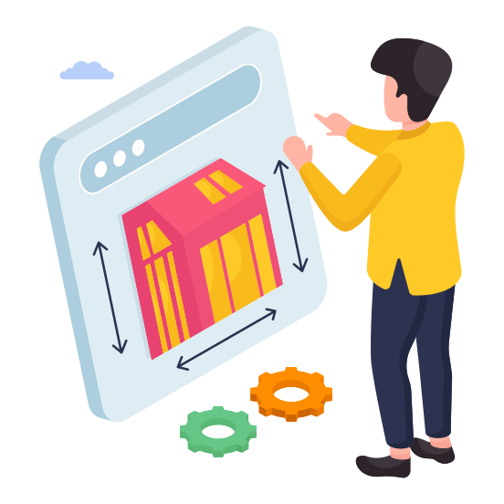 Home Measurement, House Measurement, Home Dimensions, House Dimensions, Building Measurements illustration