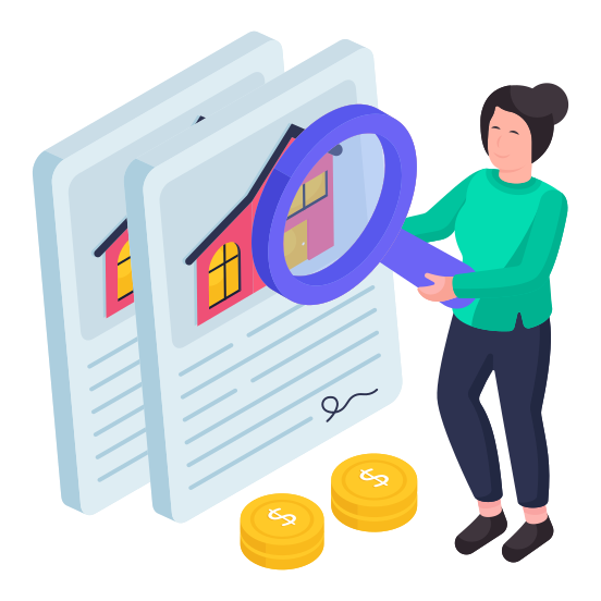 Search Contract, Agreement, Deal, Home Contract, Document, illustration