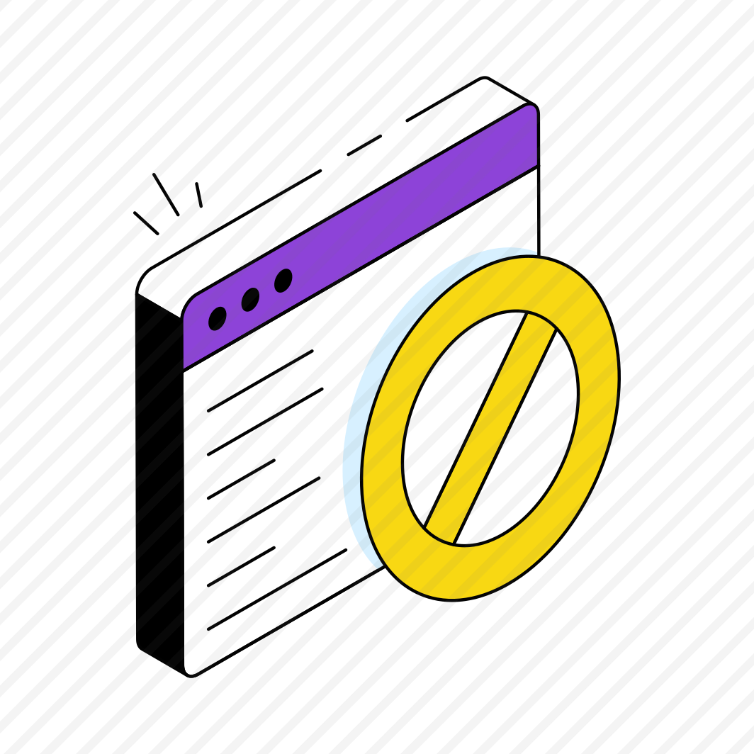 Ban Website, Stop Website, Forbidden Website, Block Website, Prohibited Website  preview