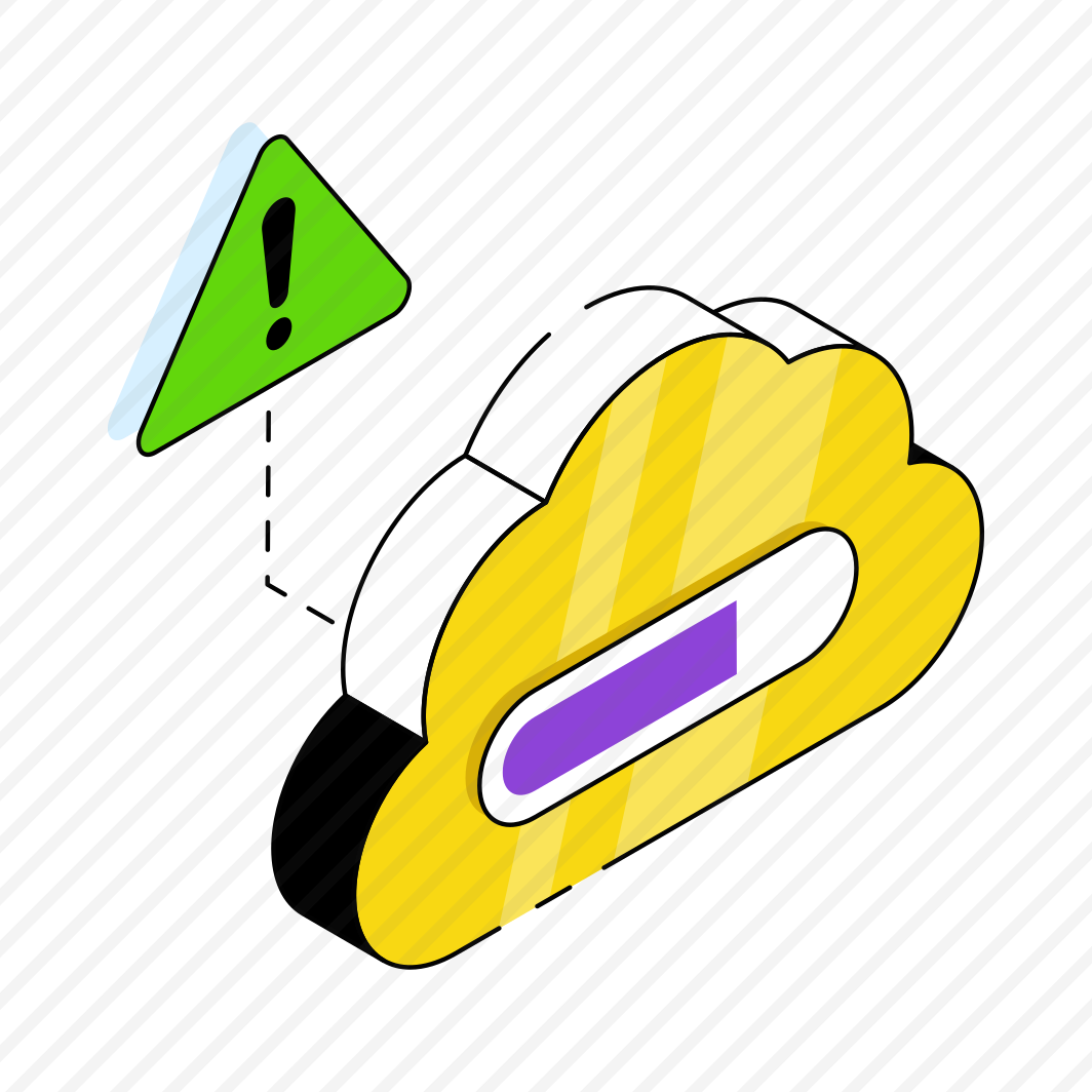 Cloud Loading Error, Cloud Alert, Cloud Warning, Cloud Caution, Cloud Problem  preview