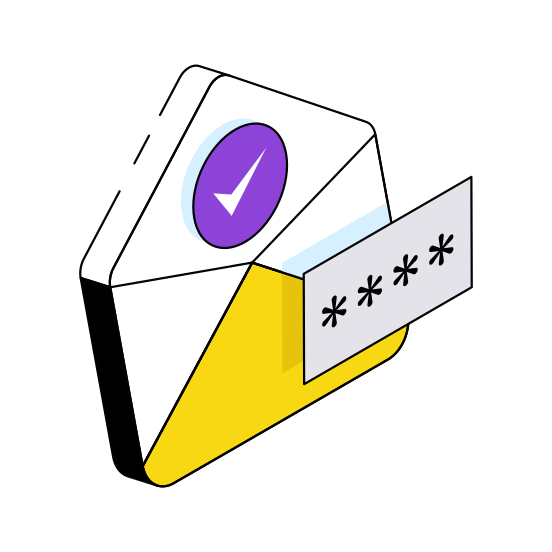 Email Password, Letter, Envelope, Email Passcode, Correspondence  illustration