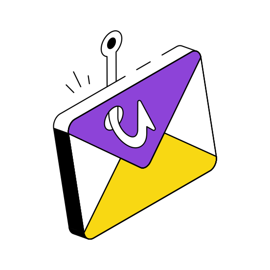 Email Phishing, Mail Spoofing, Mail Scam, Cybercrime, Cyber Attack  illustration