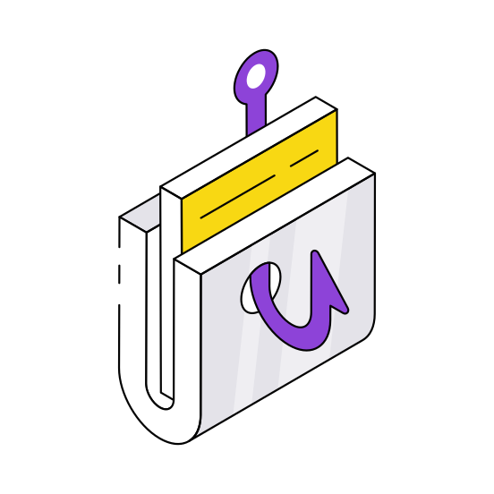 Folder Phishing, Folder Spoofing, Folder Hacking, Cybercrime, Cyber Attack  illustration