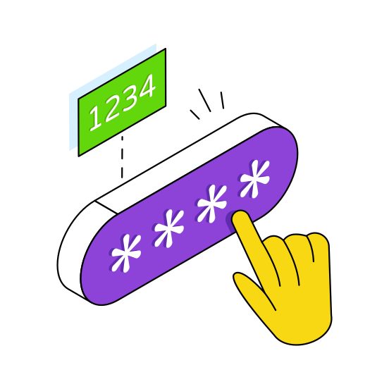 Password, Passcode, Security, Protection, Access illustration