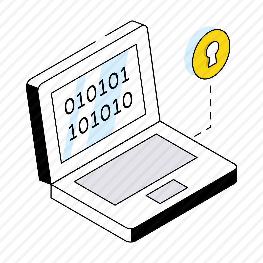 Secure Binary Data, Secure Binary Code, Digital Code, Online Coding, Numeric Code,  preview