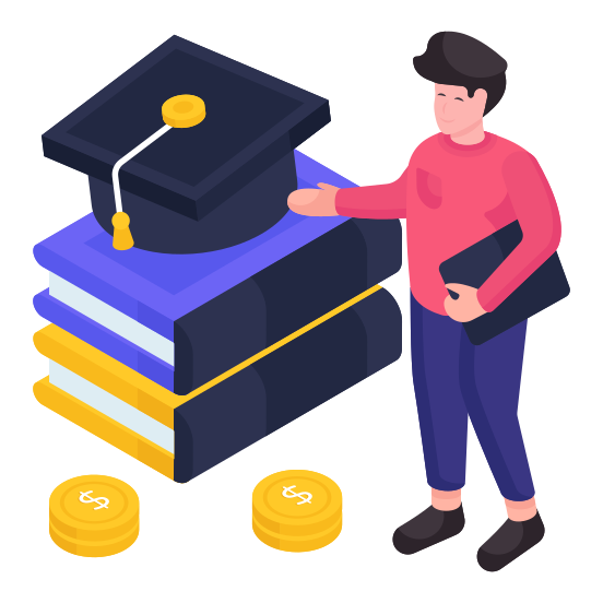 Educational Grant, Scholarship, Learning Grant, Educational Fund, Learning Fund, illustration