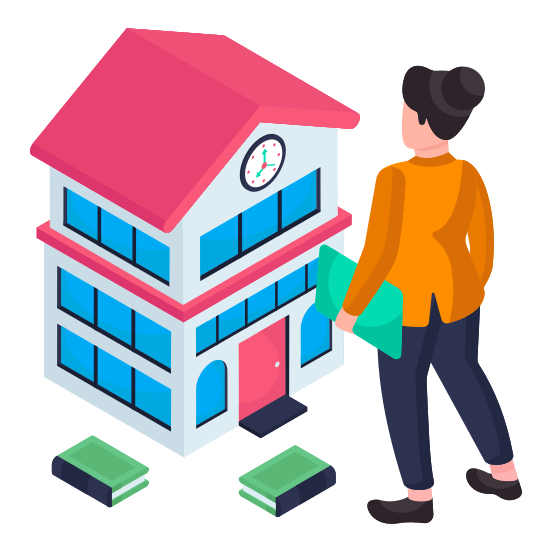 School Building, Architecture, Skyscraper, Educational Institute, Academic Building illustration