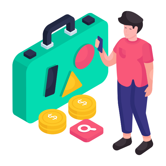 Briefcase, Suitcase, Travel Bag, Baggage, Satchel illustration