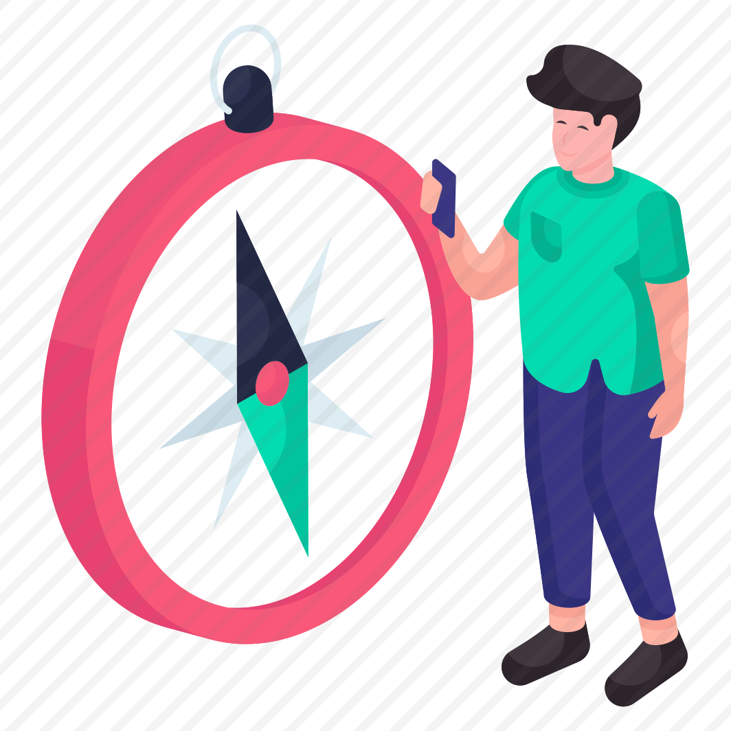 Compass, Windrose, Magnetic Tool, Orientation, Direction Tool preview