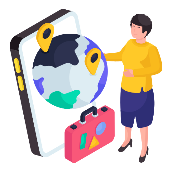 Global Travel, Global Location, Direction, Gps, Navigation, illustration