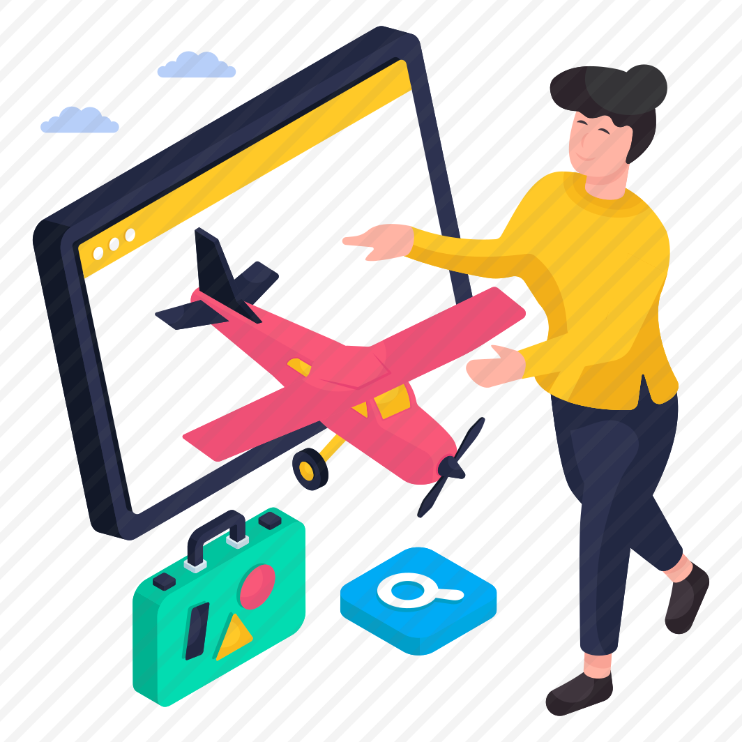 Online Flight Booking, Online Booking, Air Travel, Flight Booking Website, Flight Booking Webpage preview