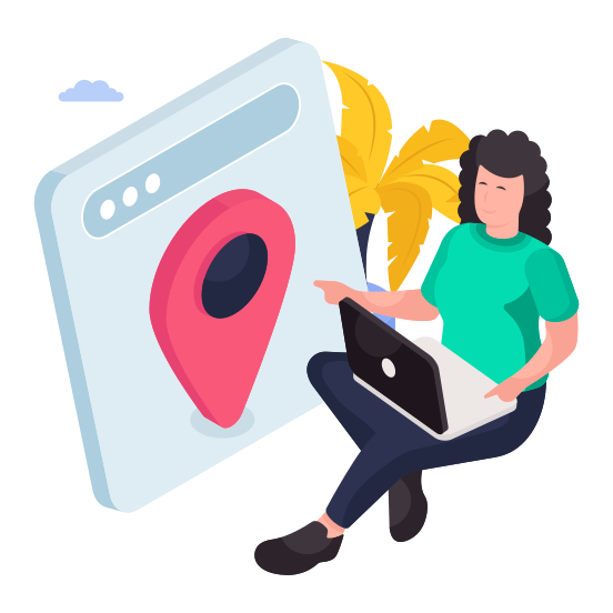 Online Location, Direction, Gps, Navigation, Geolocation illustration