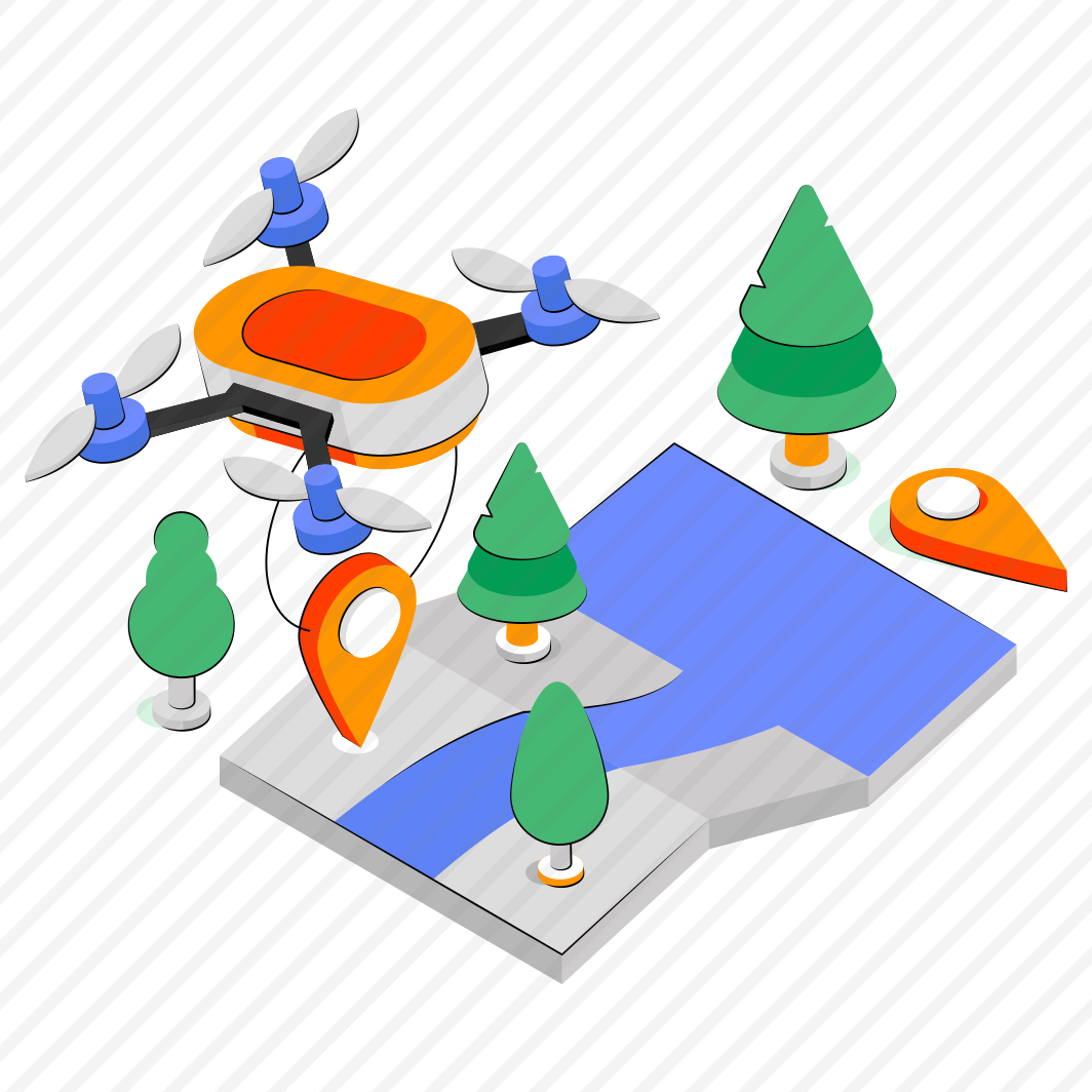 Drone Location, Drone Direction, Quadcopter Location, Gps, Navigation  preview