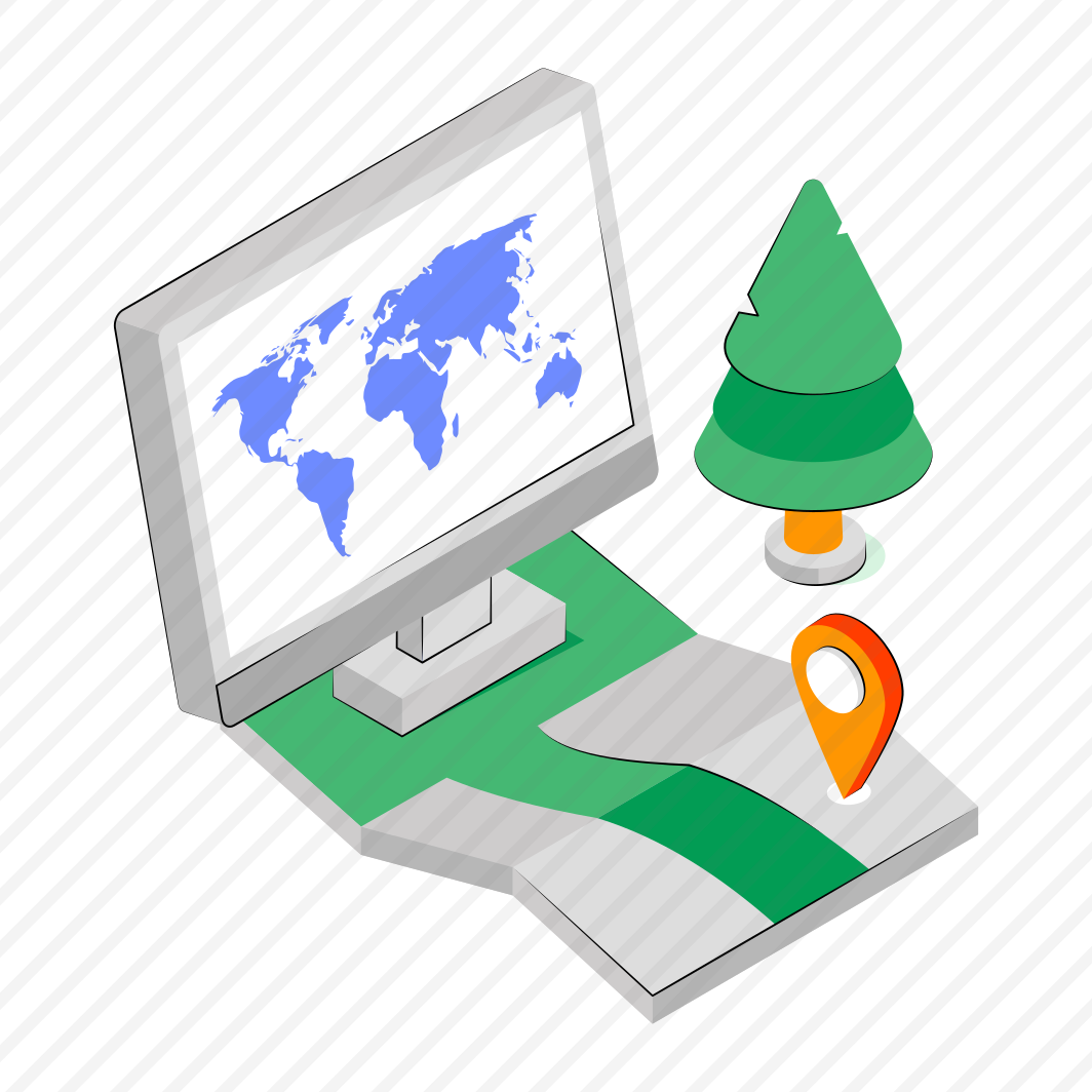 Forest Location, Forest Direction, Gps, Navigation, Geolocation  preview