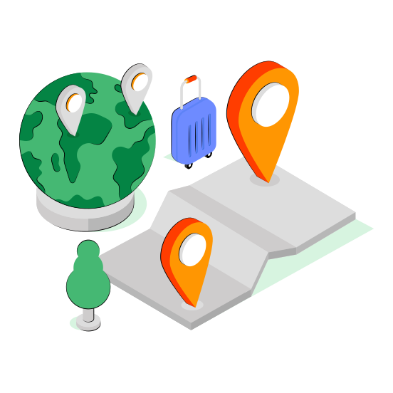 Global Travel Location, Global Direction, Navigation, Geolocation, Gps  illustration