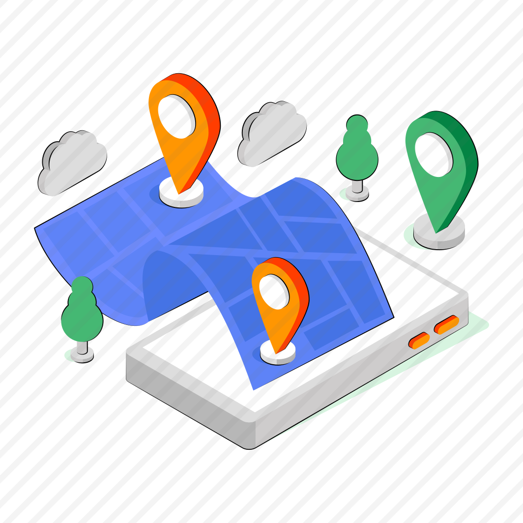Mobile Map, Mobile Location, Mobile Direction, Gps, Navigation,  preview