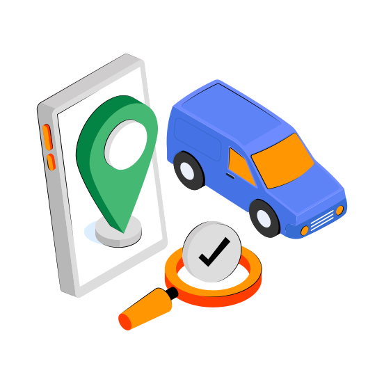 Mobile Map, Search Mobile Location, Mobile Direction, Gps, Navigation,  illustration